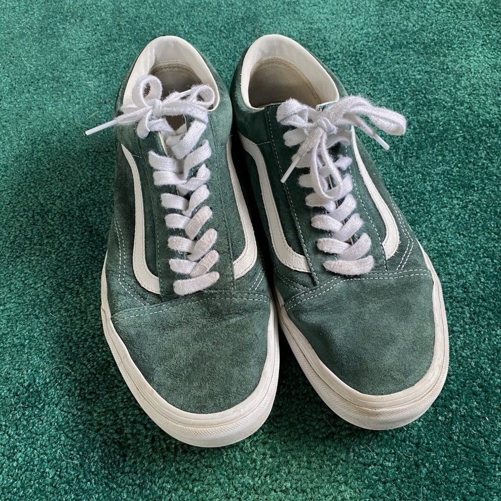 Vans Green Suede Scotchguard Mens 10.5